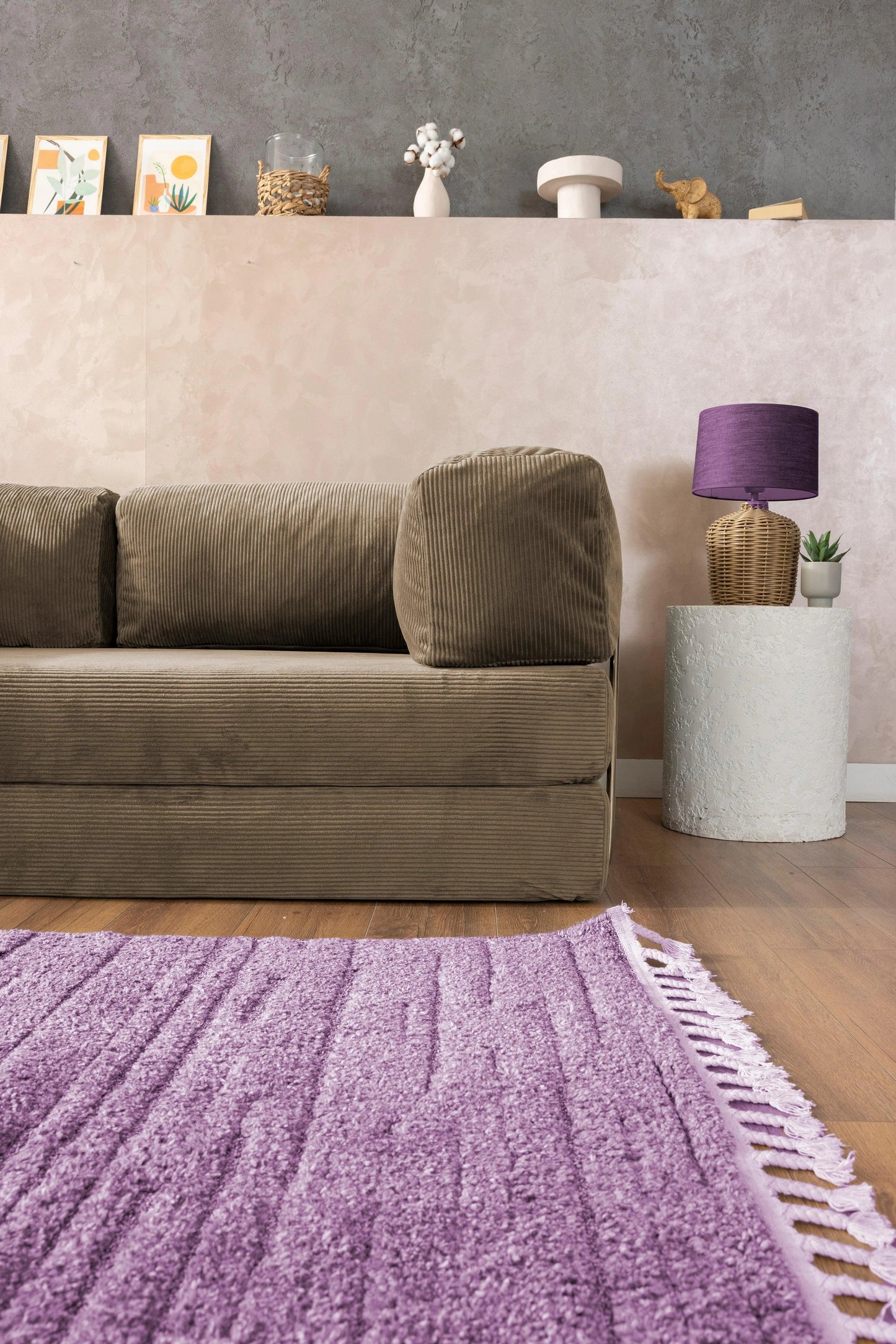 Pluffy Sofa + Ottoman Sandstone Taupe