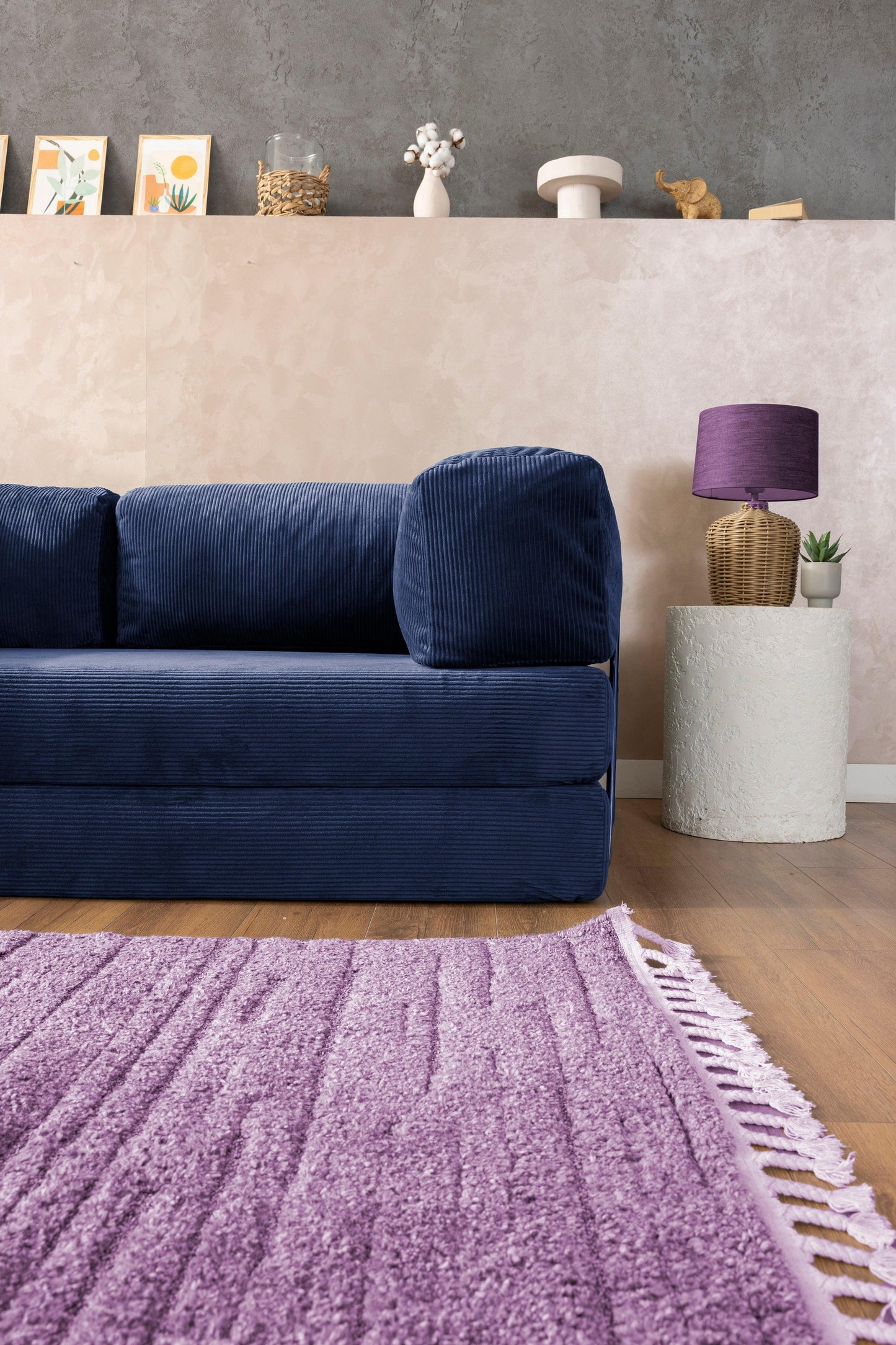 Pluffy Sofa + Ottoman Ocean Depths