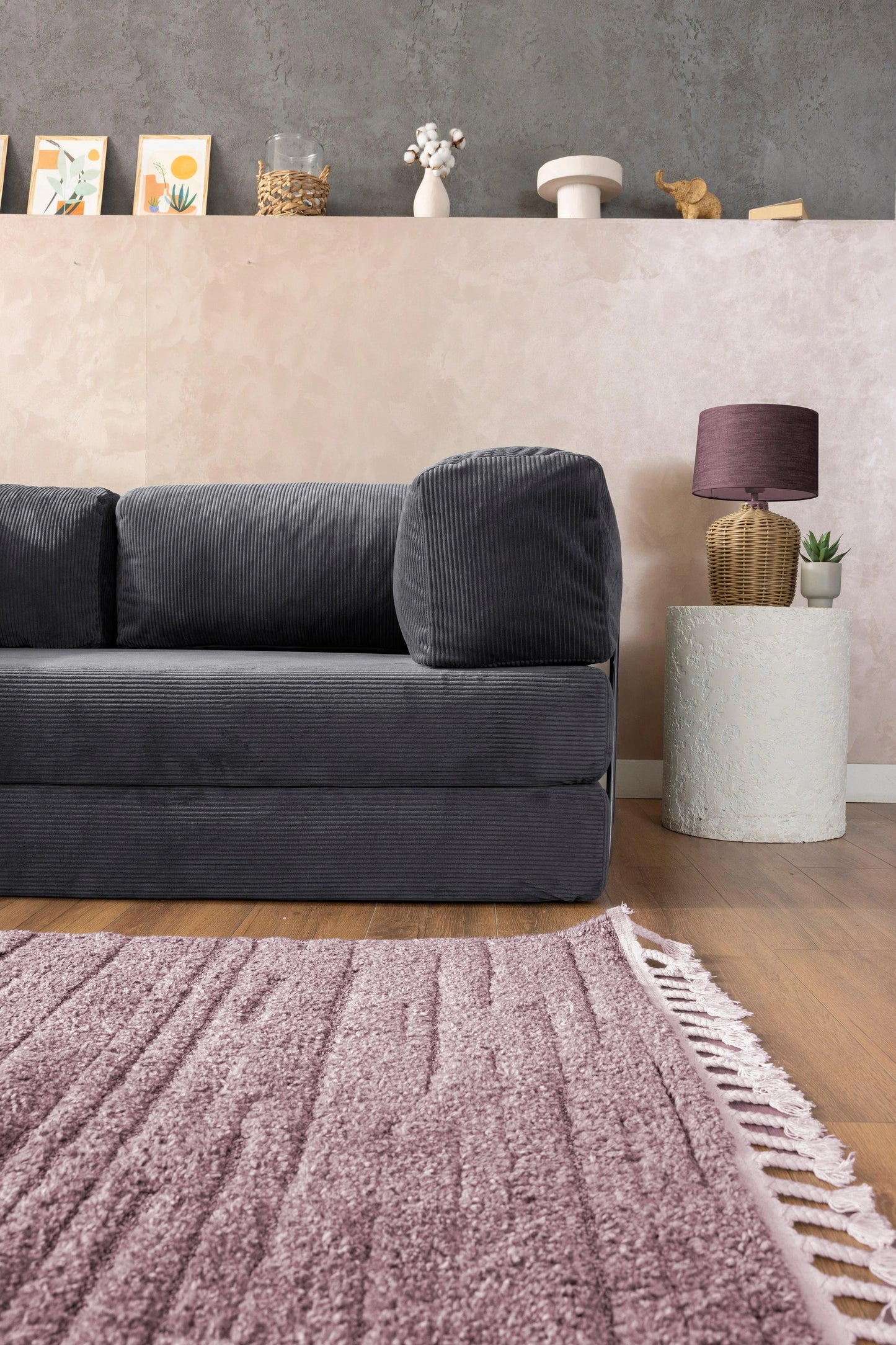 Pluffy Sofa + Ottoman Slate Charcoal