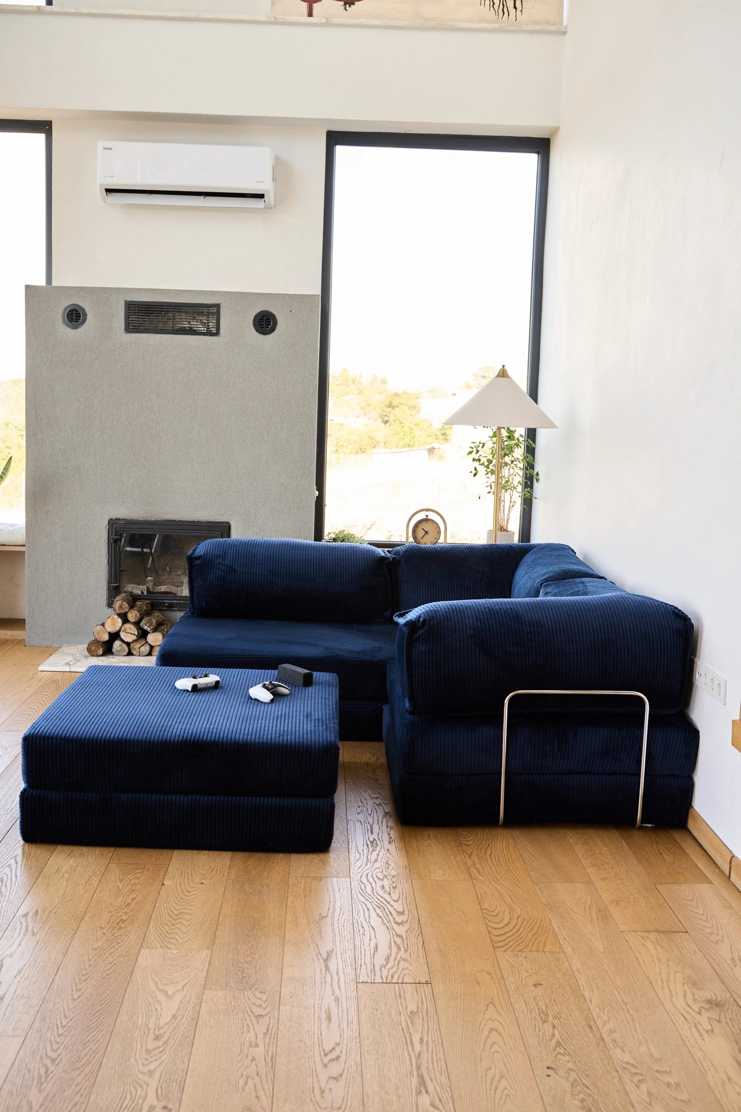 Pluffy Canyon Navy Blue