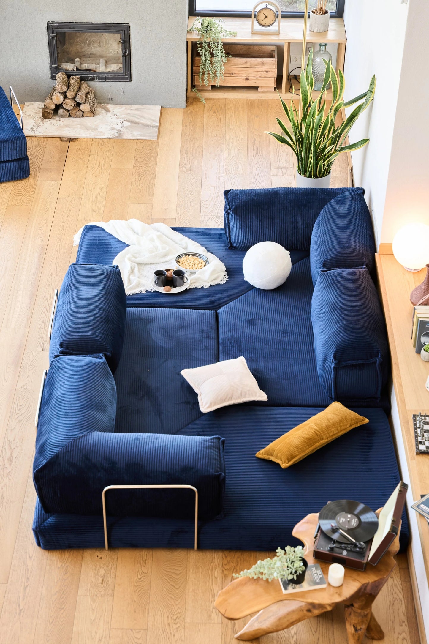 Pluffy Canyon Navy Blue