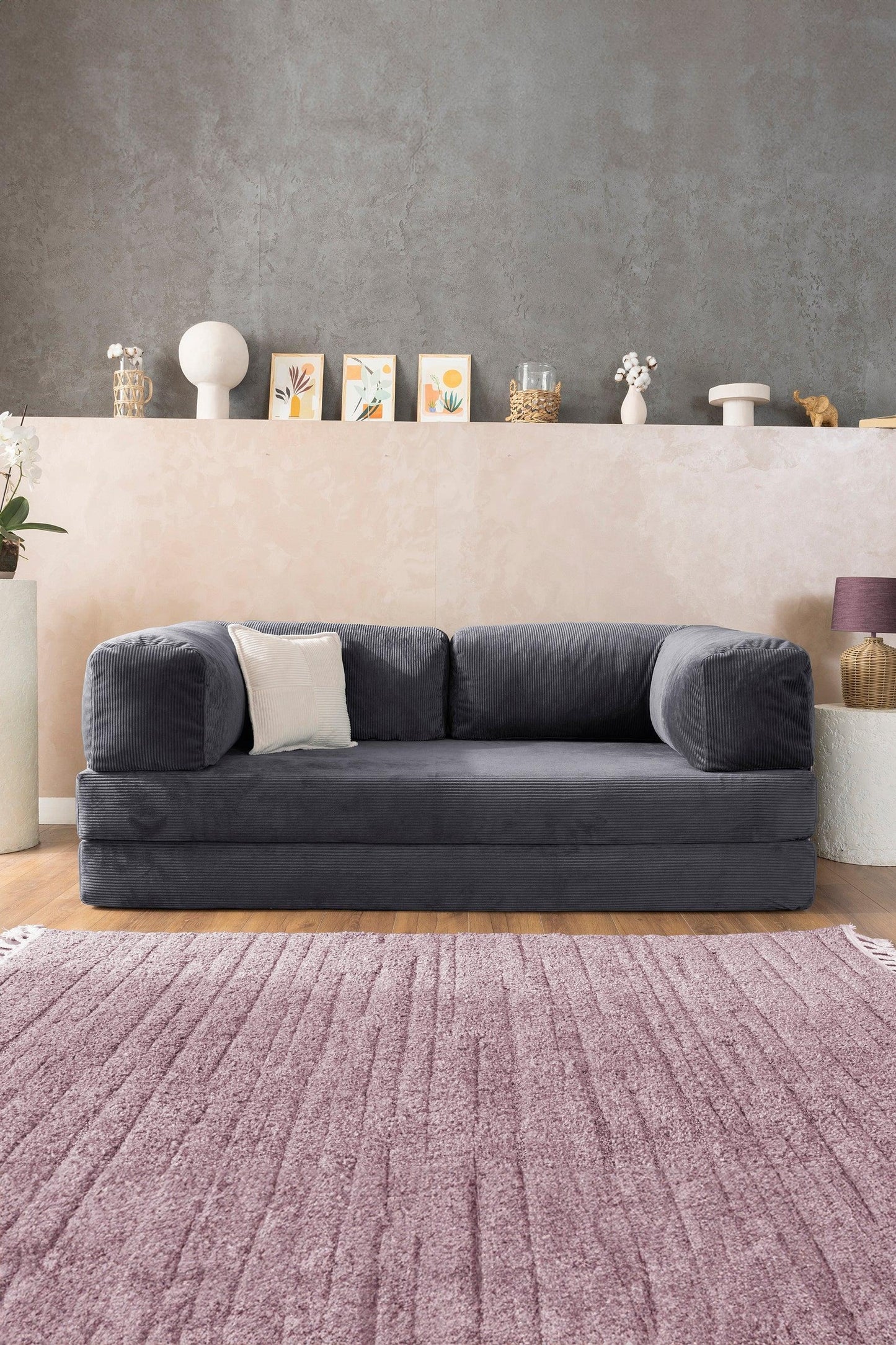 Pluffy Sofa Slate Charcoal