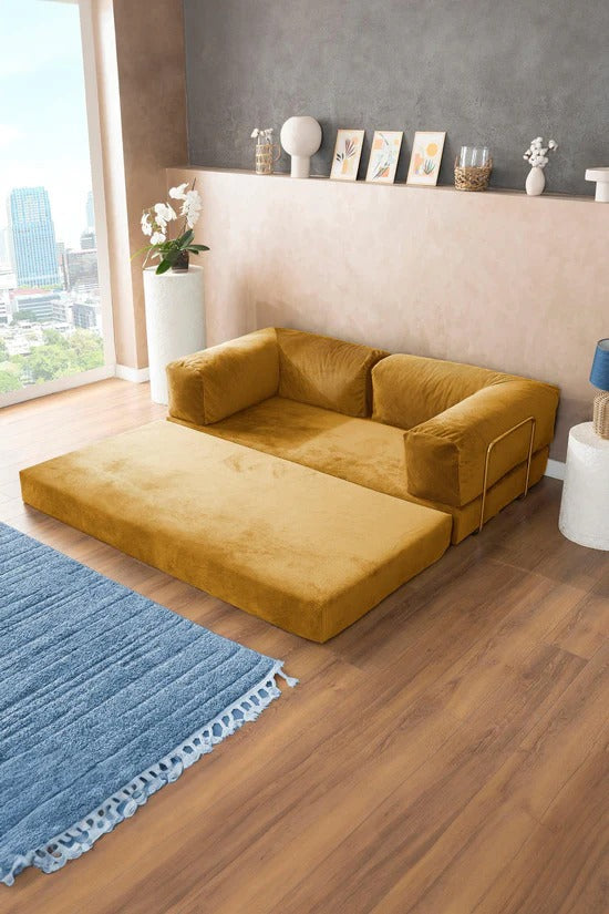Pluffy Sofa Golden Mustard