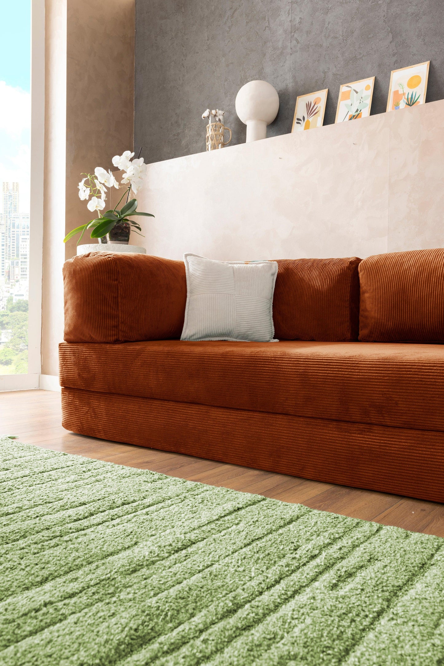 Pluffy Sofa Sienna Rust