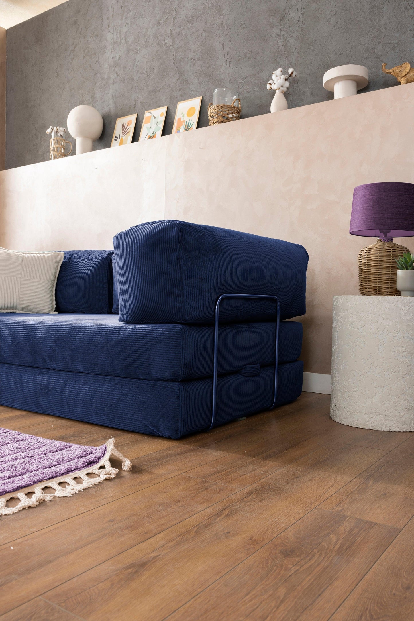 Pluffy Sofa + Ottoman Ocean Depths